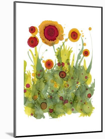 Poppy Whimsy II-Cheryl Baynes-Mounted Art Print