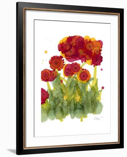 Poppy Whimsy IV-Cheryl Baynes-Framed Art Print