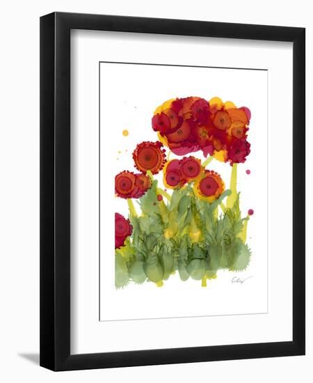 Poppy Whimsy IV-Cheryl Baynes-Framed Art Print