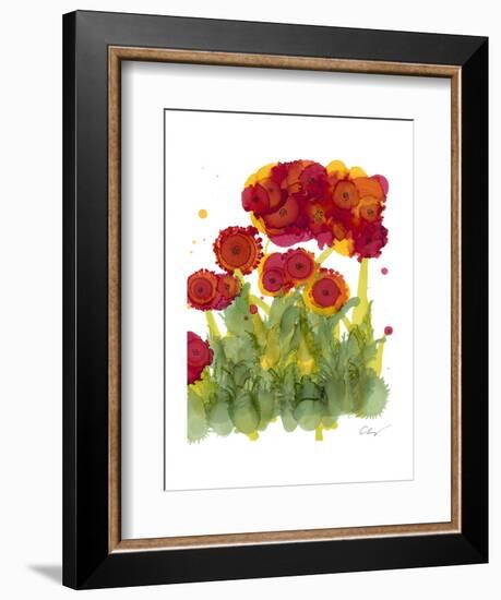 Poppy Whimsy IV-Cheryl Baynes-Framed Art Print