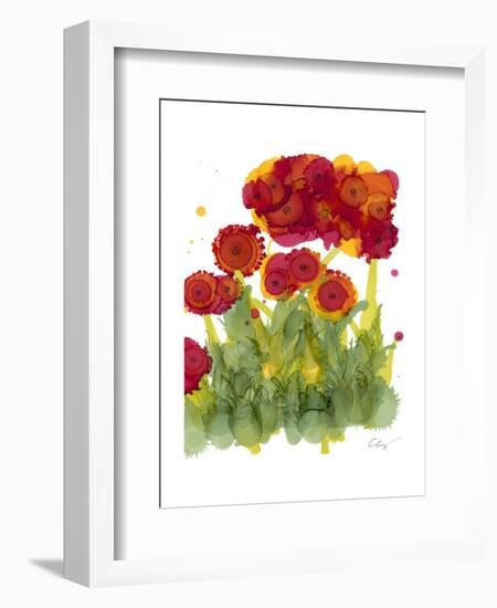 Poppy Whimsy IV-Cheryl Baynes-Framed Art Print