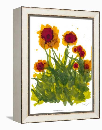 Poppy Whimsy V-Cheryl Baynes-Framed Stretched Canvas