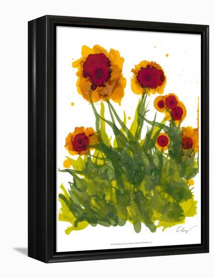 Poppy Whimsy V-Cheryl Baynes-Framed Stretched Canvas