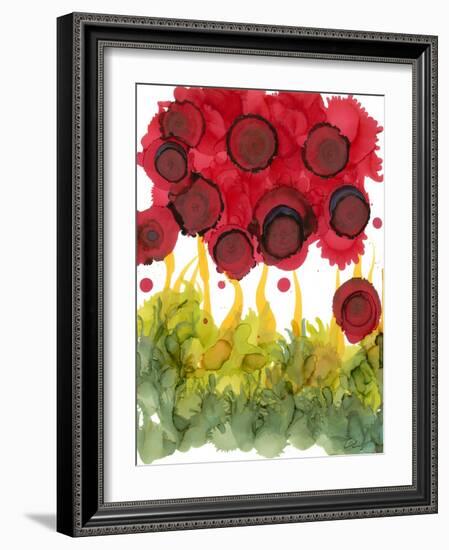 Poppy Whimsy VI-Cheryl Baynes-Framed Art Print
