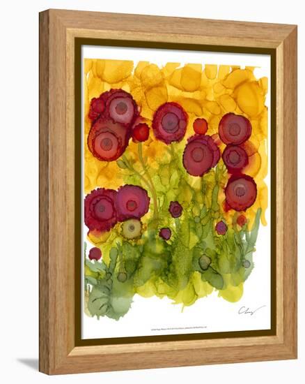 Poppy Whimsy VIII-Cheryl Baynes-Framed Stretched Canvas