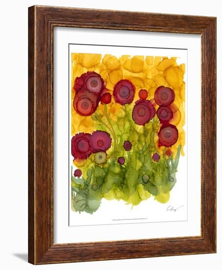 Poppy Whimsy VIII-Cheryl Baynes-Framed Art Print