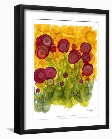 Poppy Whimsy VIII-Cheryl Baynes-Framed Art Print