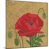 Poppy with Pattern-Kathrine Lovell-Mounted Art Print