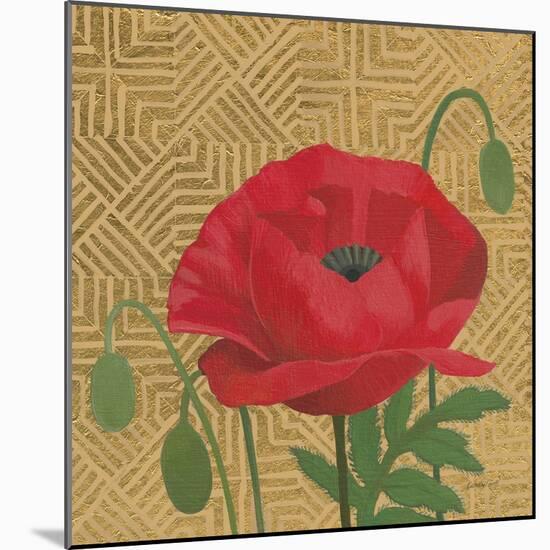 Poppy with Pattern-Kathrine Lovell-Mounted Art Print