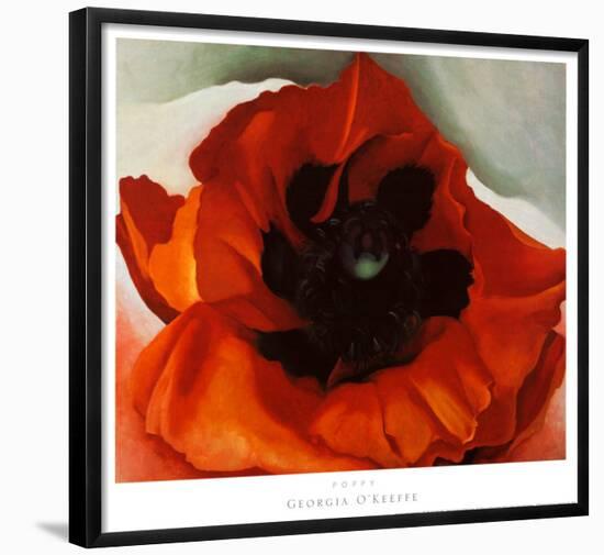 Poppy-Georgia O'Keeffe-Framed Art Print