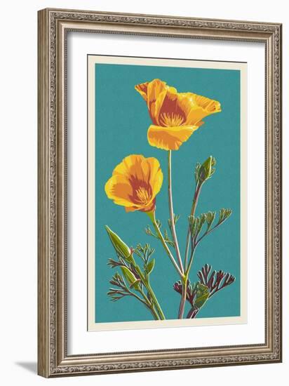 Poppy-Lantern Press-Framed Art Print
