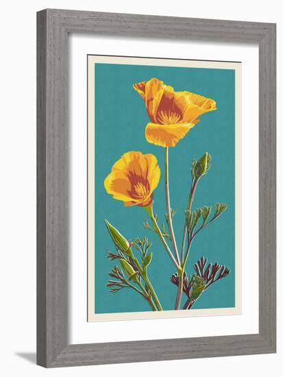 Poppy-Lantern Press-Framed Art Print