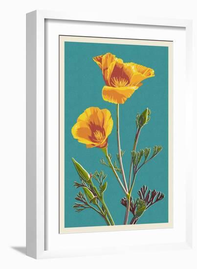 Poppy-Lantern Press-Framed Art Print