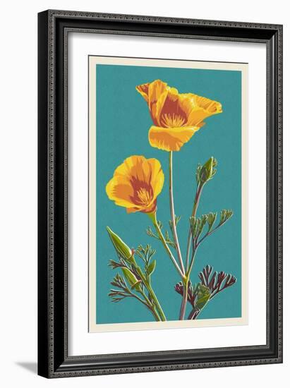 Poppy-Lantern Press-Framed Art Print