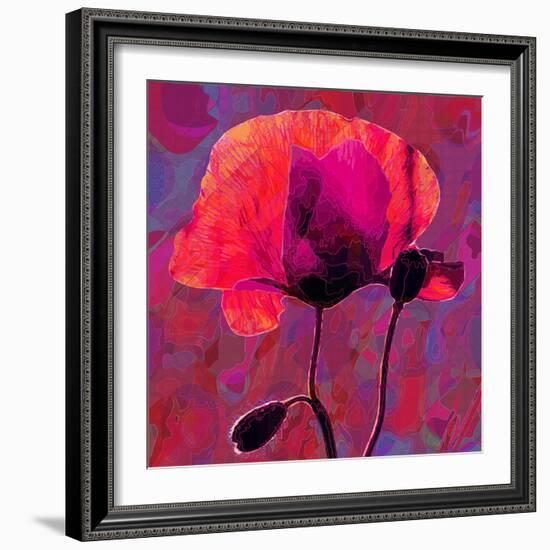 Poppy-Scott J. Davis-Framed Giclee Print