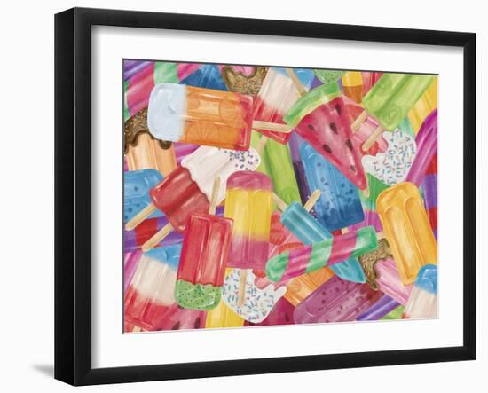 Popsicles Galore-Fiona Stokes-Gilbert-Framed Giclee Print