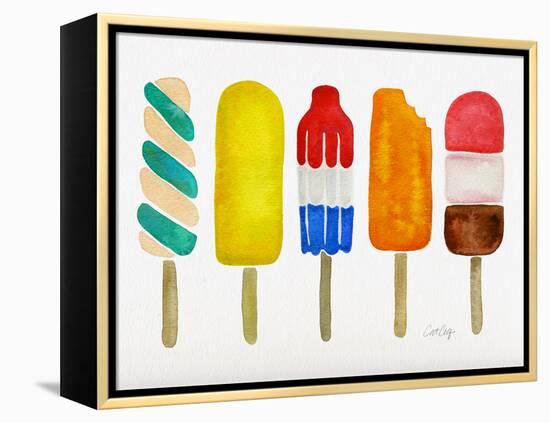 Popsicles-Cat Coquillette-Framed Stretched Canvas