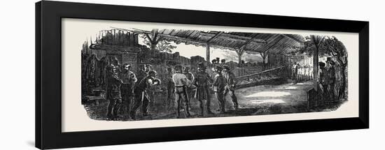 Popular Amusements of Paris: Parisian Bowling Alley-null-Framed Giclee Print
