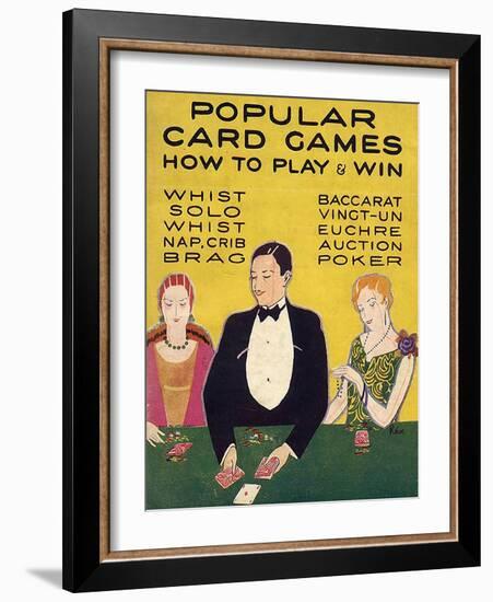 Popular Card Games, UK-null-Framed Premium Giclee Print