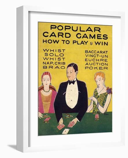 Popular Card Games, UK-null-Framed Premium Giclee Print