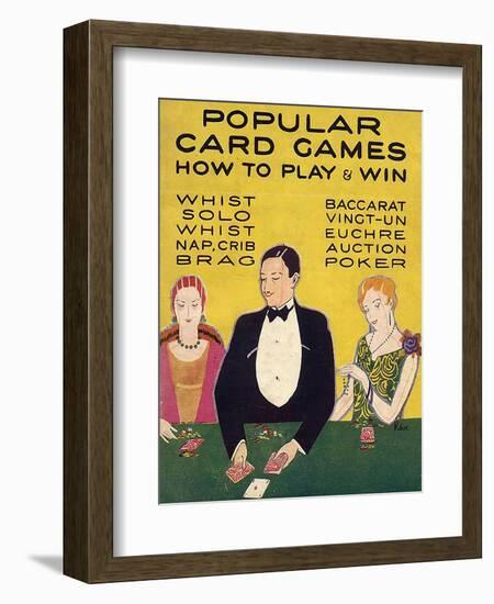 Popular Card Games, UK-null-Framed Giclee Print