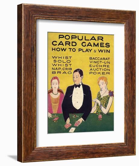 Popular Card Games, UK-null-Framed Giclee Print