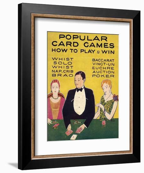 Popular Card Games, UK-null-Framed Giclee Print