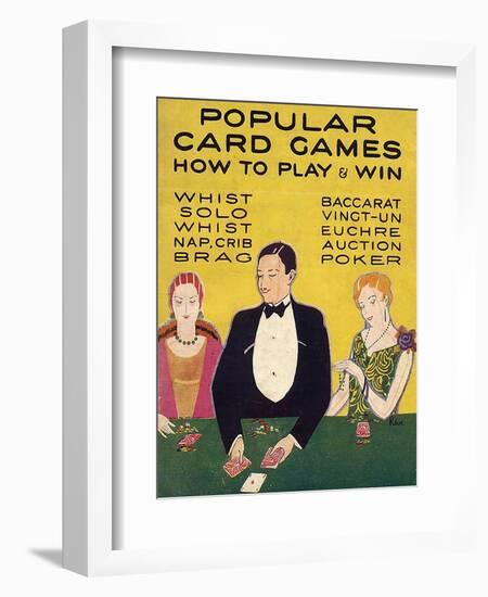 Popular Card Games, UK-null-Framed Giclee Print