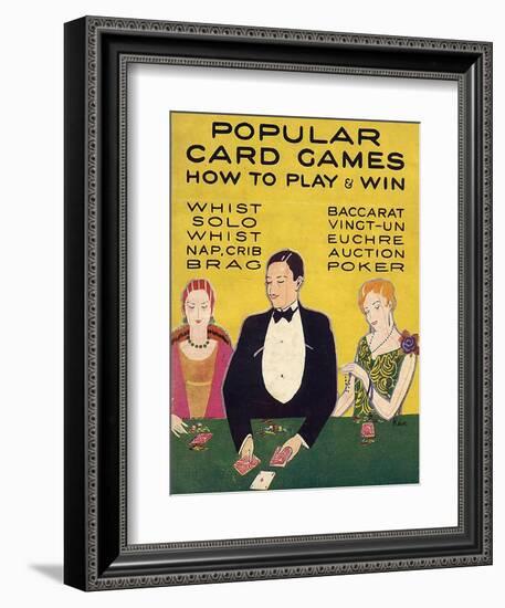 Popular Card Games, UK-null-Framed Giclee Print