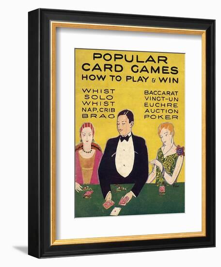 Popular Card Games, UK-null-Framed Giclee Print