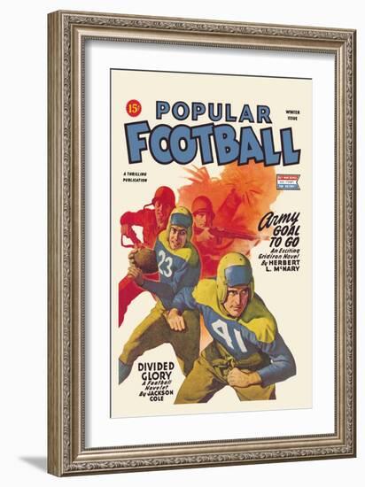 Popular Football-null-Framed Art Print