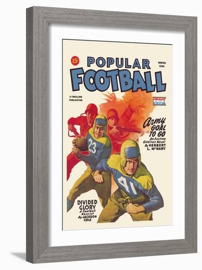 Popular Football-null-Framed Art Print