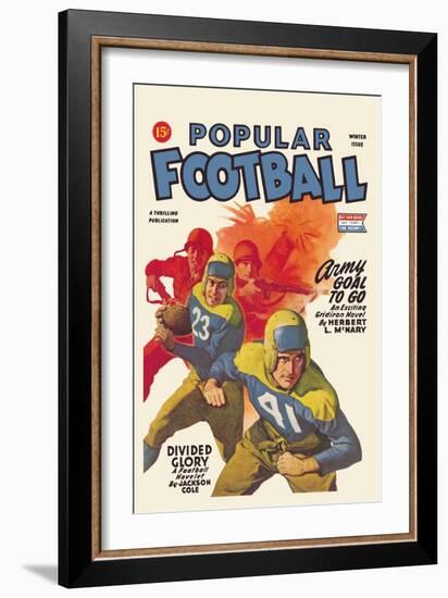 Popular Football-null-Framed Art Print