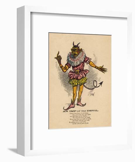 Popular Image of the Devil, More a Figure of Fun Than a Menace to be Taken Seriously-null-Framed Art Print