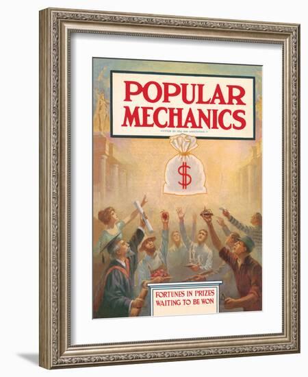 Popular Mechanics, April 1913-null-Framed Art Print