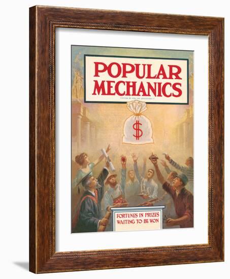 Popular Mechanics, April 1913-null-Framed Art Print