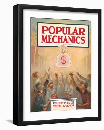 Popular Mechanics, April 1913-null-Framed Art Print