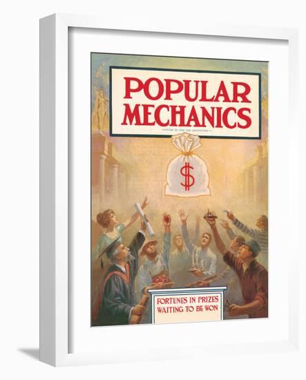 Popular Mechanics, April 1913-null-Framed Art Print