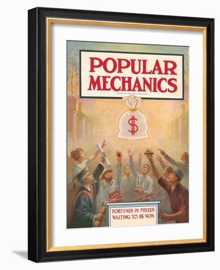 Popular Mechanics, April 1913-null-Framed Art Print