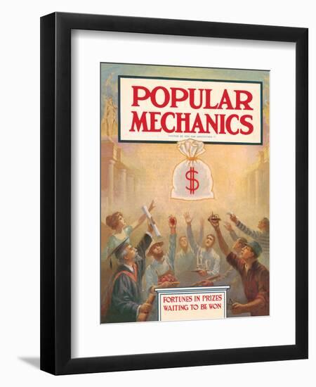 Popular Mechanics, April 1913-null-Framed Art Print