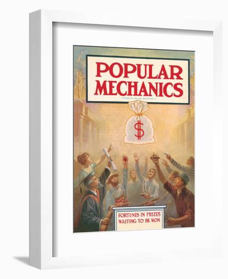 Popular Mechanics, April 1913-null-Framed Art Print