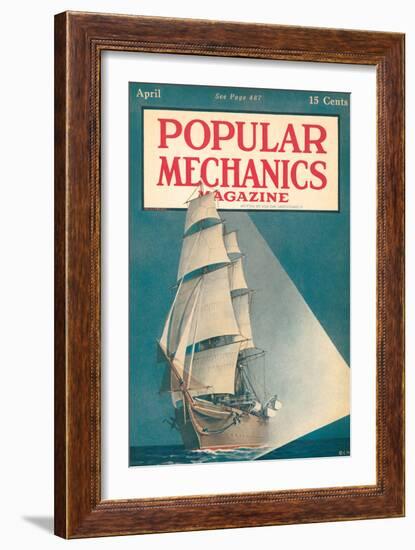 Popular Mechanics, April 1917-null-Framed Premium Giclee Print