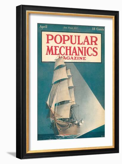 Popular Mechanics, April 1917-null-Framed Premium Giclee Print