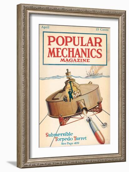 Popular Mechanics, April 1918-null-Framed Art Print