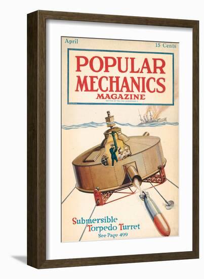 Popular Mechanics, April 1918-null-Framed Art Print