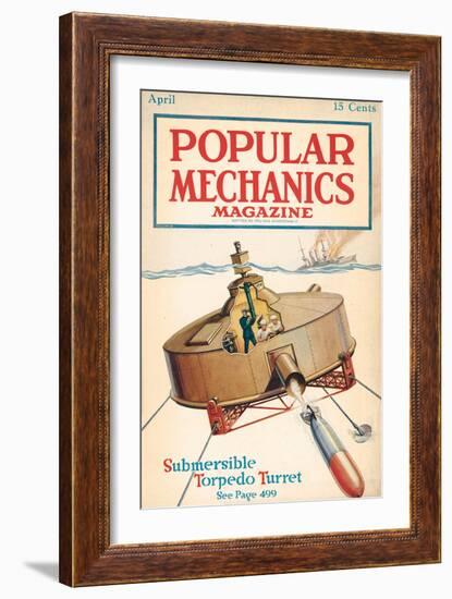 Popular Mechanics, April 1918-null-Framed Art Print