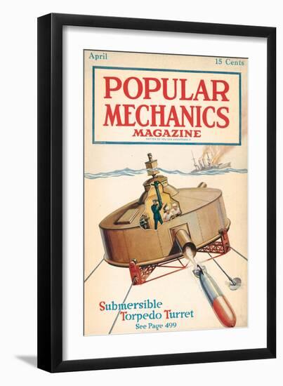 Popular Mechanics, April 1918-null-Framed Art Print