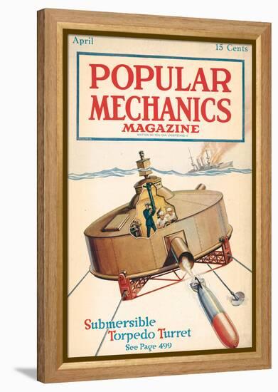 Popular Mechanics, April 1918-null-Framed Stretched Canvas