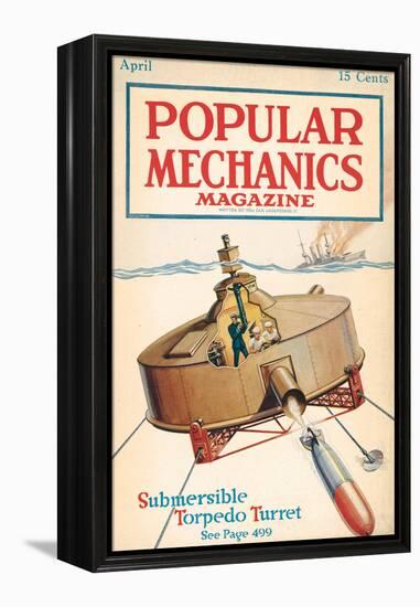 Popular Mechanics, April 1918-null-Framed Stretched Canvas