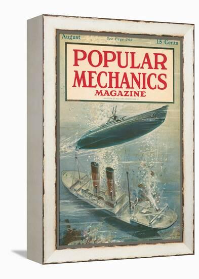 Popular Mechanics, August 1917-null-Framed Stretched Canvas